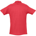 Rouge - Back - SOLS Spring II - Polo à manches courtes - Homme