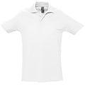 Blanc - Front - SOLS Spring II - Polo à manches courtes - Homme