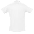 Blanc - Back - SOLS Spring II - Polo à manches courtes - Homme