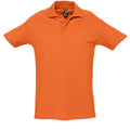 Orange - Front - SOLS Spring II - Polo à manches courtes - Homme