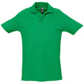 Vert tendre - Front - SOLS Spring II - Polo à manches courtes - Homme