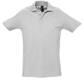 Cendre - Front - SOLS Spring II - Polo à manches courtes - Homme