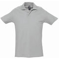 Gris marne - Front - SOLS Spring II - Polo à manches courtes - Homme