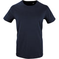 Bleu marine - Front - SOLS - T-shirt bio MILO - Homme