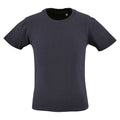 Bleu marine - Front - SOLS - T-shirt bio MILO - Enfant
