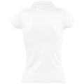 Blanc - Back - SOLS Prescott - Polo 100% coton à manches courtes - Femme