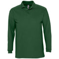 Vert - Front - SOLS Winter II - Polo à manches longues - Homme