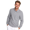 Gris marne - Back - SOLS Winter II - Polo à manches longues - Homme