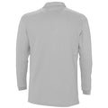 Gris marne - Side - SOLS Winter II - Polo à manches longues - Homme