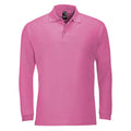 Rose - Front - SOLS Winter II - Polo à manches longues - Homme