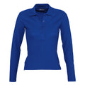 Bleu roi - Front - SOLS Podium - Polo 100% coton à manches longues - Femme
