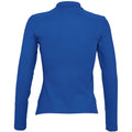 Bleu roi - Back - SOLS Podium - Polo 100% coton à manches longues - Femme