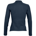 Bleu marine - Back - SOLS Podium - Polo 100% coton à manches longues - Femme