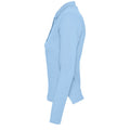 Bleu ciel - Side - SOLS Podium - Polo 100% coton à manches longues - Femme