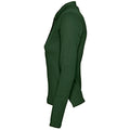 Vert - Side - SOLS Podium - Polo 100% coton à manches longues - Femme