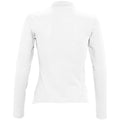 Blanc - Back - SOLS Podium - Polo 100% coton à manches longues - Femme
