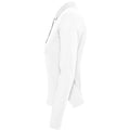Blanc - Side - SOLS Podium - Polo 100% coton à manches longues - Femme