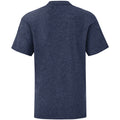 Bleu marine chiné - Back - Fruit Of The Loom - T-shirt manches courtes ICONIC -  Unisexe