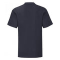 Bleu marine foncé - Back - Fruit Of The Loom - T-shirt manches courtes ICONIC -  Unisexe