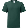 Vert foncé - Front - Fruit Of The Loom - T-shirt manches courtes ICONIC -  Unisexe