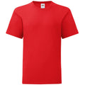Rouge - Front - Fruit Of The Loom - T-shirt manches courtes ICONIC -  Unisexe