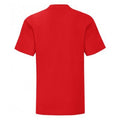 Rouge - Back - Fruit Of The Loom - T-shirt manches courtes ICONIC -  Unisexe