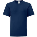 Bleu marine - Front - Fruit Of The Loom - T-shirt manches courtes ICONIC -  Unisexe