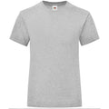 Gris clair chiné - Front - Fruit Of The Loom - T-shirt ICONIC - Fille