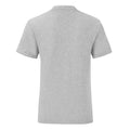 Gris clair chiné - Back - Fruit Of The Loom - T-shirt ICONIC - Fille