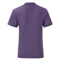 Violet chiné - Back - Fruit Of The Loom - T-shirt ICONIC - Fille