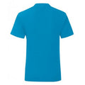 Bleu azur - Back - Fruit Of The Loom - T-shirt ICONIC - Fille