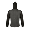Gris sombre - Back - SOLS Silver - Sweatshirt à capuche et fermeture zippée - Homme