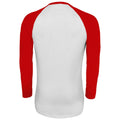 Blanc-rouge - Side - SOLS - T-shirt manches longues FUNKY - Homme