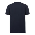 Bleu marine - Back - Russell - T-shirt manches courtes AUTHENTIC - Homme