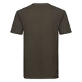 Marron - Back - Russell - T-shirt manches courtes AUTHENTIC - Homme
