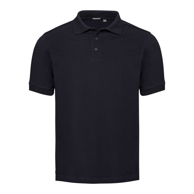 Bleu marine - Front - Russell - Polo piqué - Homme