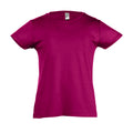 Fuchsia - Front - SOLS Cherry - T-shirt à manches courtes - Fille