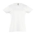 Blanc - Front - SOLS Cherry - T-shirt à manches courtes - Fille