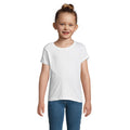 Blanc - Back - SOLS Cherry - T-shirt à manches courtes - Fille