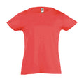 Corail - Front - SOLS Cherry - T-shirt à manches courtes - Fille