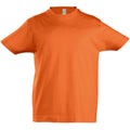 Orange - Front - SOLS Imperial - T-shirt à manches courtes - Enfant unisexe