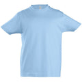 Bleu ciel - Front - SOLS Imperial - T-shirt à manches courtes - Enfant unisexe