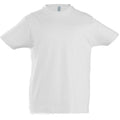 Blanc - Front - SOLS Imperial - T-shirt à manches courtes - Enfant unisexe