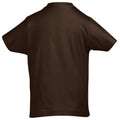 Chocolat - Back - SOLS Imperial - T-shirt à manches courtes - Enfant unisexe
