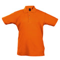 Orange - Front - SOLS Summer II - Polo 100% coton - Enfant unisexe