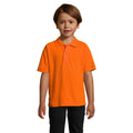 Orange - Back - SOLS Summer II - Polo 100% coton - Enfant unisexe