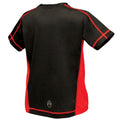 Noir - rouge - Back - Regatta  - T-shirt de sport Beijing - enfant