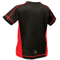Noir - rouge - Side - Regatta  - T-shirt de sport Beijing - enfant