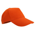 Orange - Front - SOLS Sunny - Casquette de baseball 100% coton - Enfant