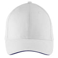 Blanc-bleu marine - Front - SOLS - Casquette de baseball BUFFALO - Unisexe